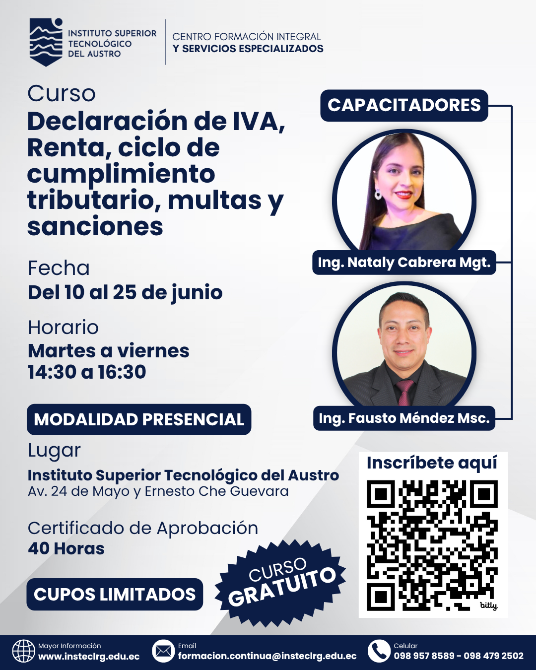 Declaración de IVA, Renta, ciclo de cumplimiento tributario, multas y sanciones