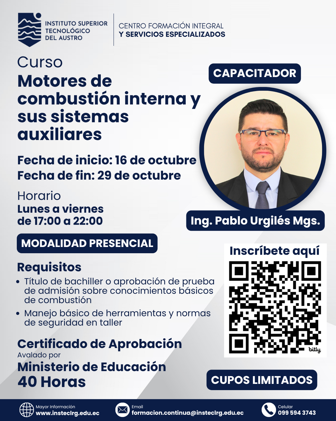 Motores de combustión interna y sus sistemas auxiliares